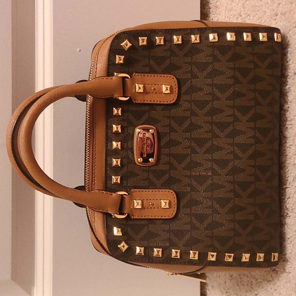 Michael Kors Sandrine Studded Satchel